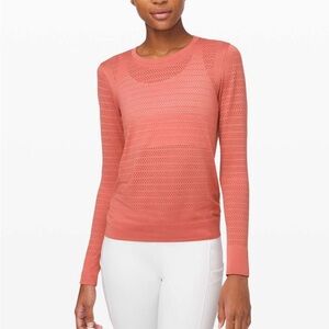 lululemon swiftly tech breeze by/breathe long sleeve squad - copper clay
